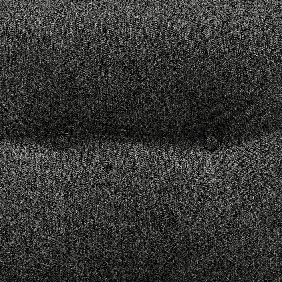 Evie Loveseat in Rosa Collection Charcoal Fabric 7