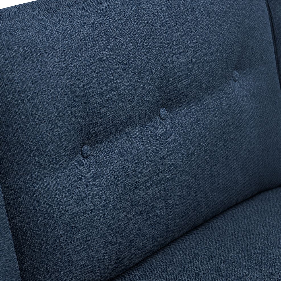 Evie Left Hand Corner Sofa in Blue Fabric 4