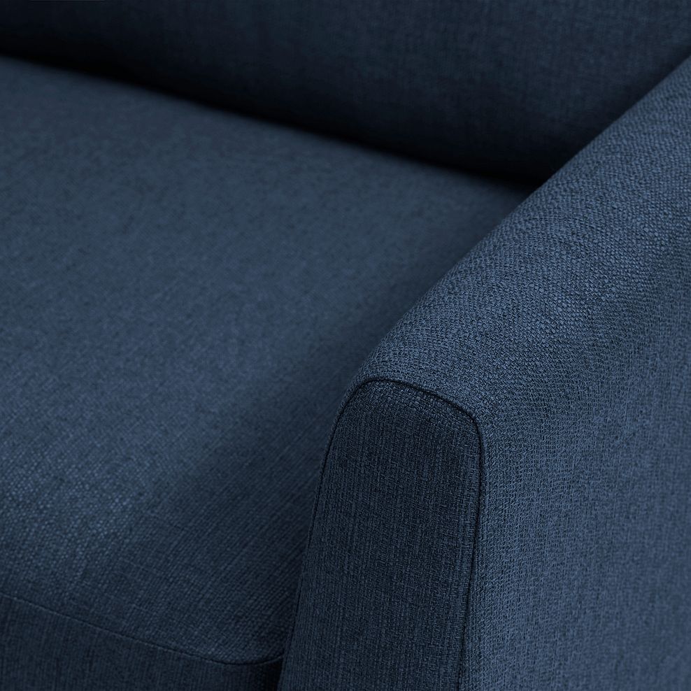 Evie Left Hand Corner Sofa in Blue Fabric 6