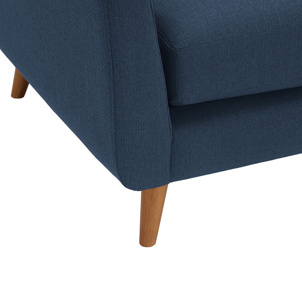 Evie Left Hand Corner Sofa in Blue Fabric 3