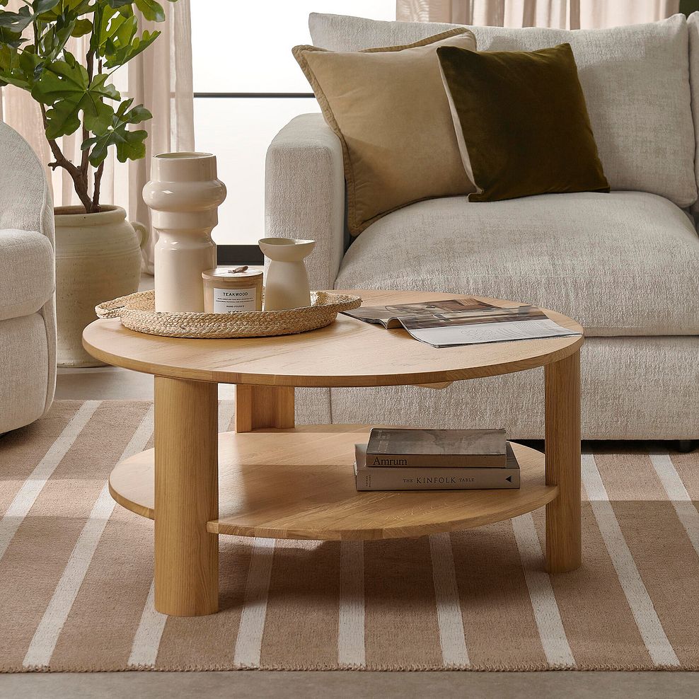 Halo Natural Oak Coffee Table 1