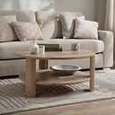 Halo Smoked Finish Oak Coffee Table