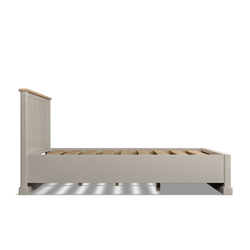 Henley Natural Oak and Stone Painted Hardwood Storage King-size Bed 8