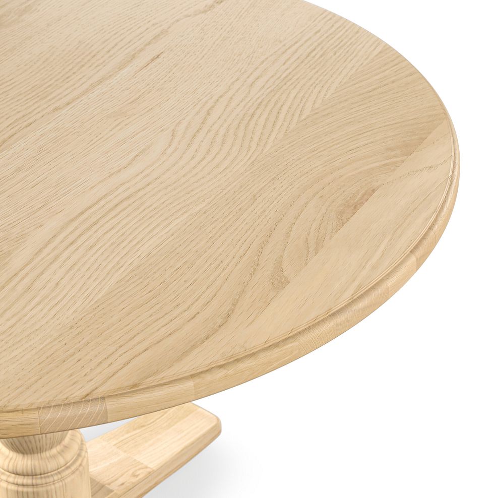 Henley Natural Oak Round Pedestal Dining Table 6
