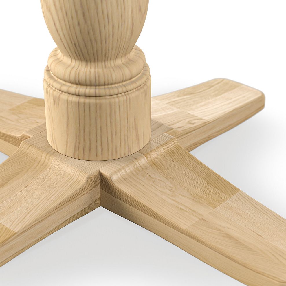 Henley Natural Oak Round Pedestal Dining Table 7