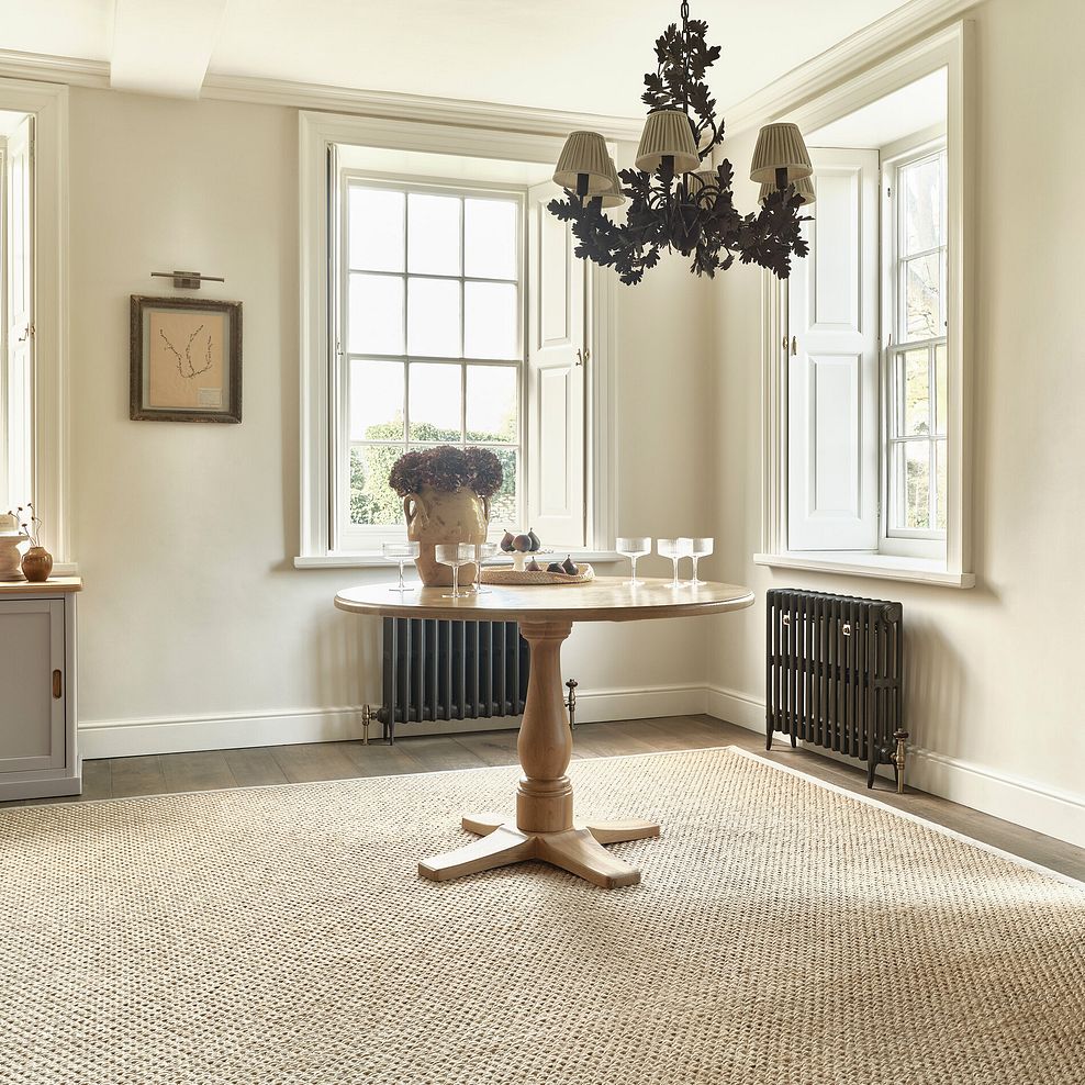 Henley Natural Oak Round Pedestal Dining Table 1