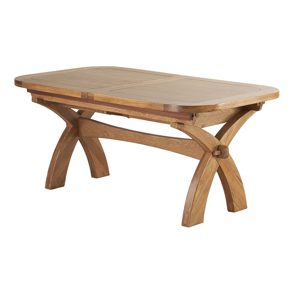 Hercules Natural Solid Oak Extending Dining Table 180-280cm 1