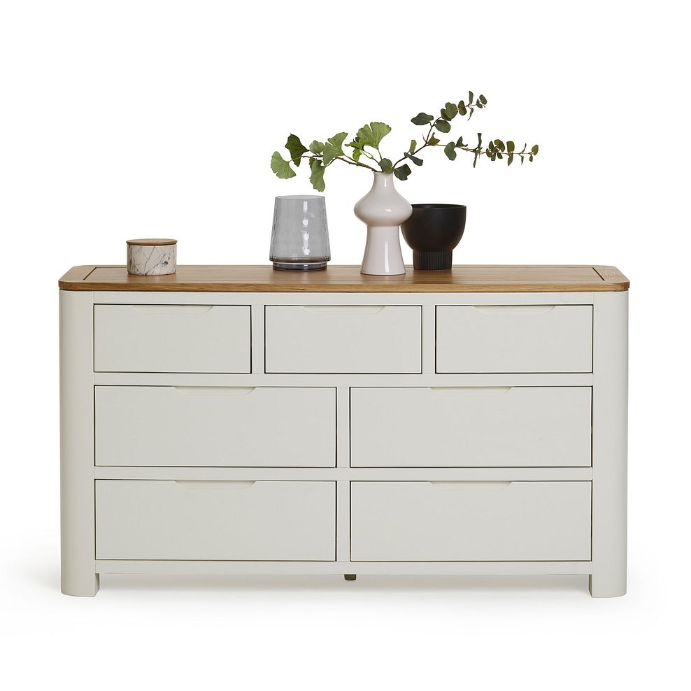 Hove Natural Oak and Painted 3+4 Chest of Drawers 4