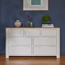 Hove Natural Oak and Painted 3+4 Chest of Drawers