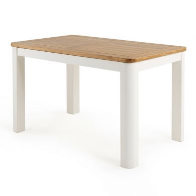 Hove Natural Oak and Painted 4ft 3" Extending Dining Table