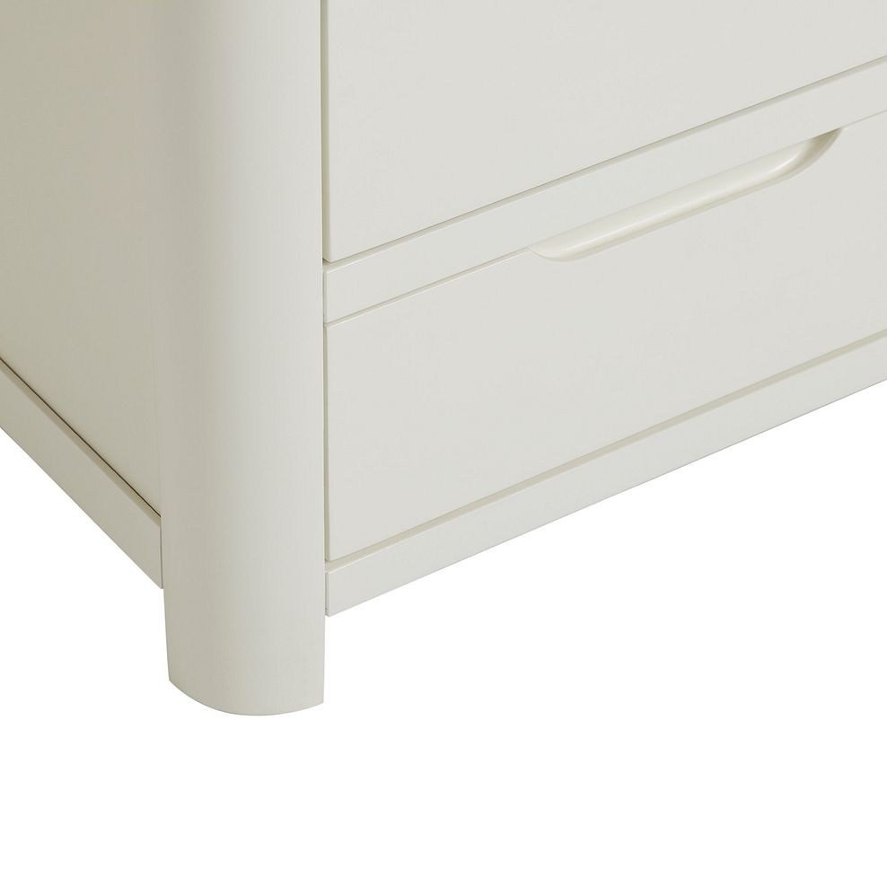 Hove Natural Oak and Painted 5 Drawer Tallboy 8