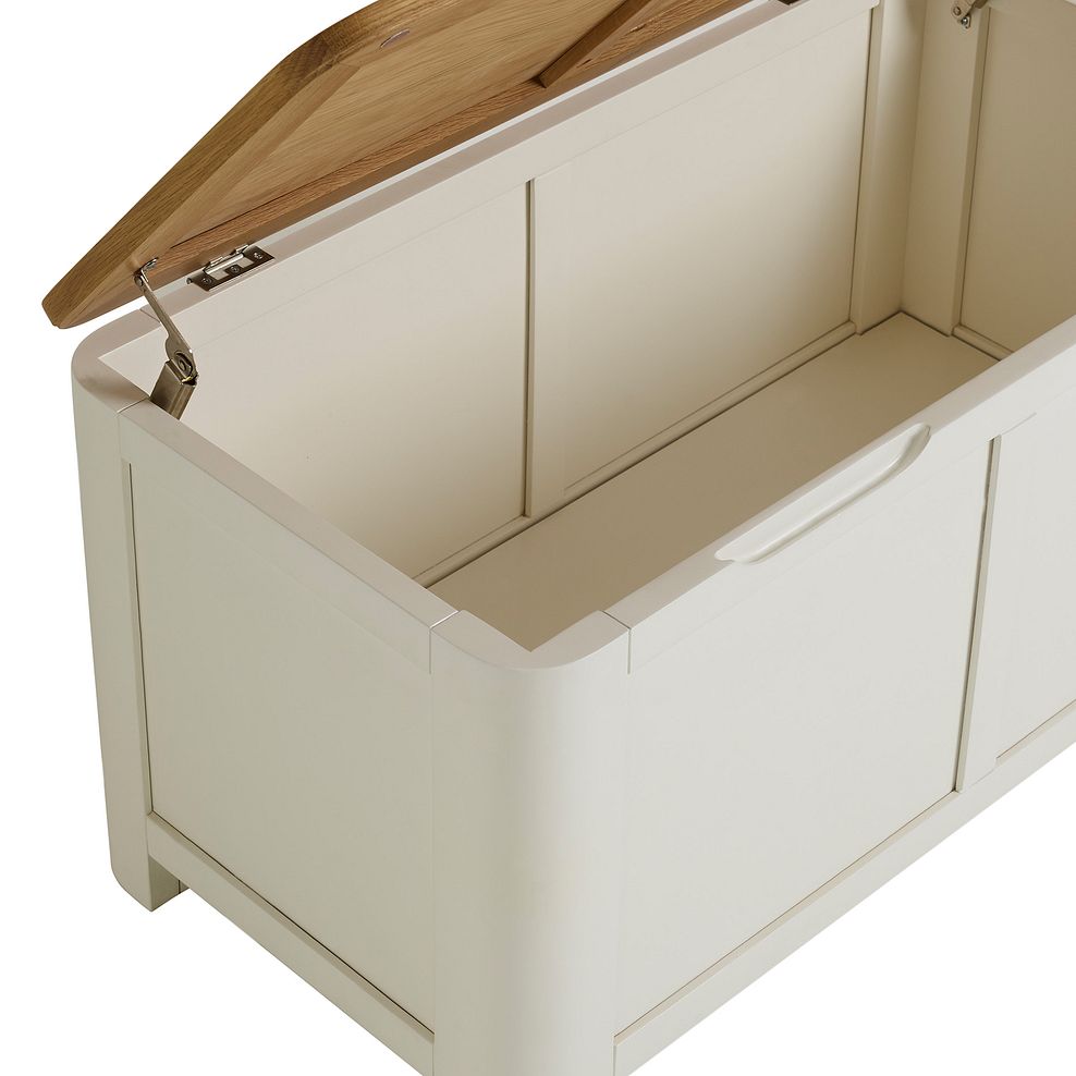 Hove Natural Oak and Painted Blanket Box 7