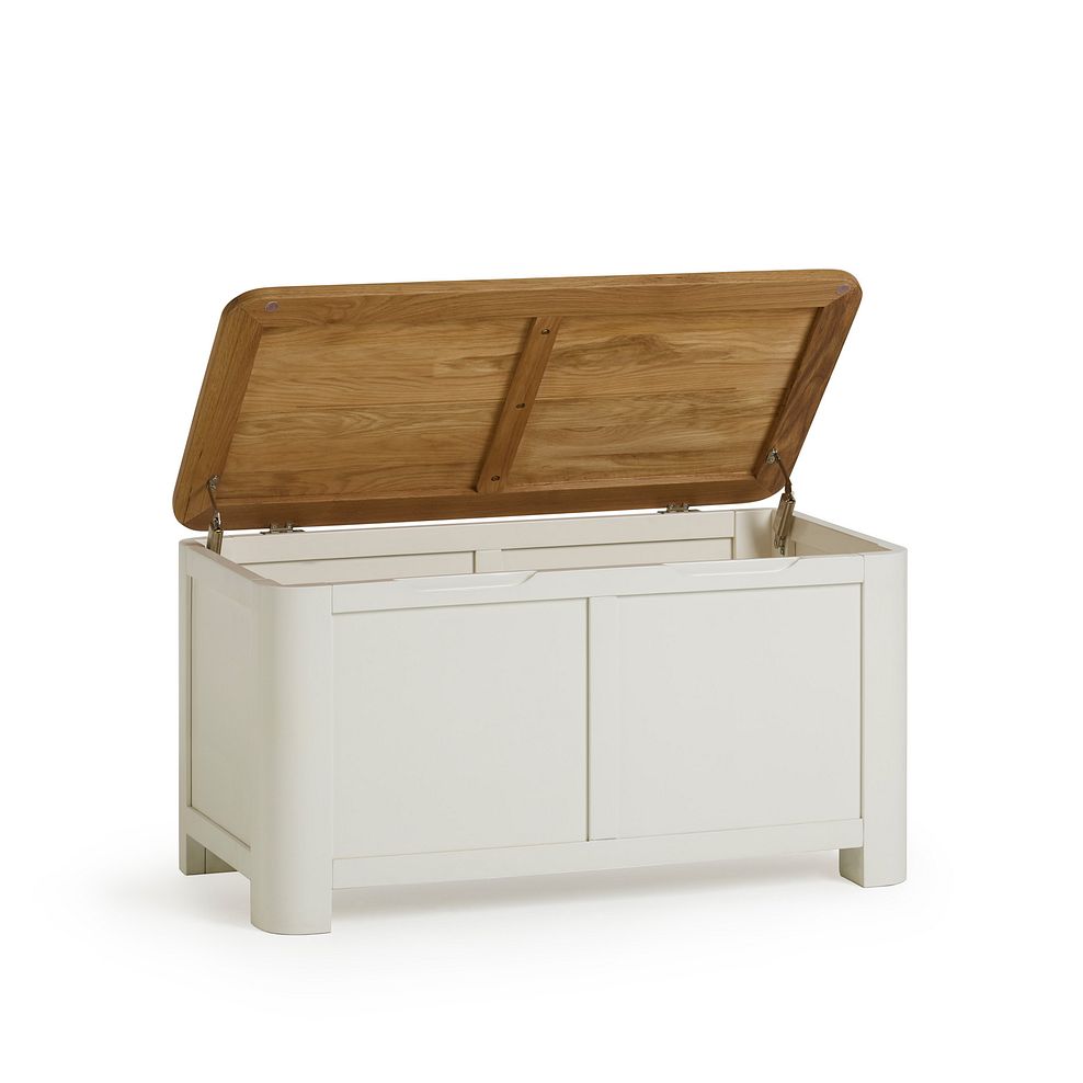 Hove Natural Oak and Painted Blanket Box 5