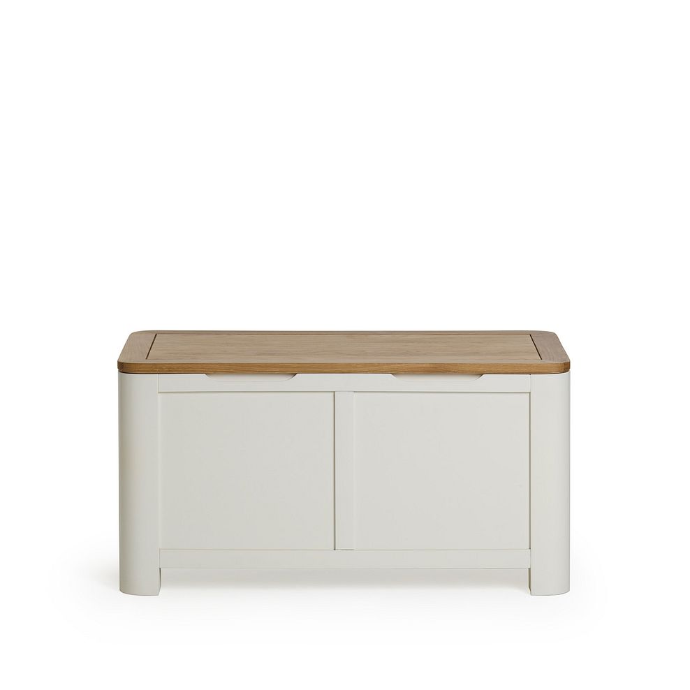 Hove Natural Oak and Painted Blanket Box 3