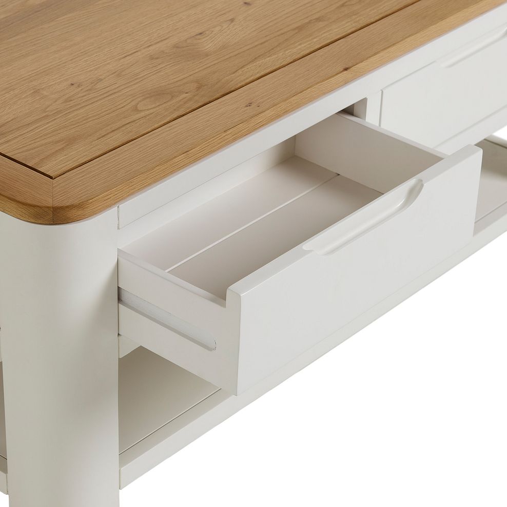 Hove Natural Oak and Painted Coffee Table 7