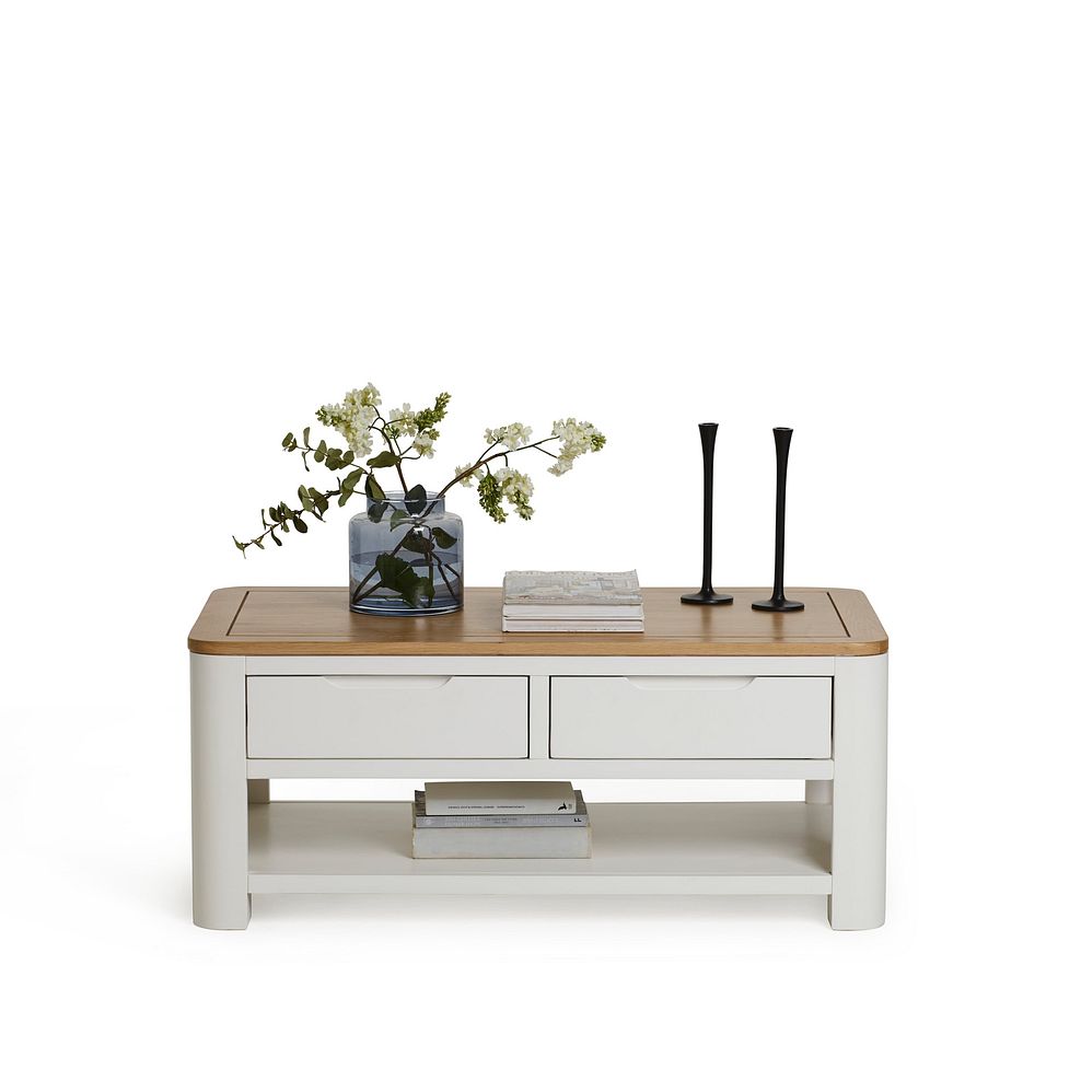 Hove Natural Oak and Painted Coffee Table 4