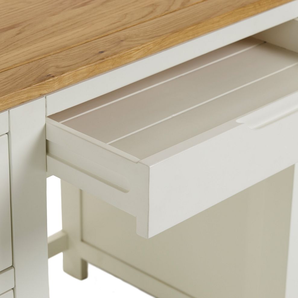 Hove Natural Oak and Painted Computer Desk 8