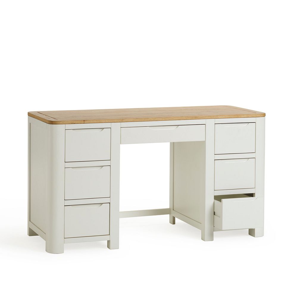 Hove Natural Oak and Painted Computer Desk 6
