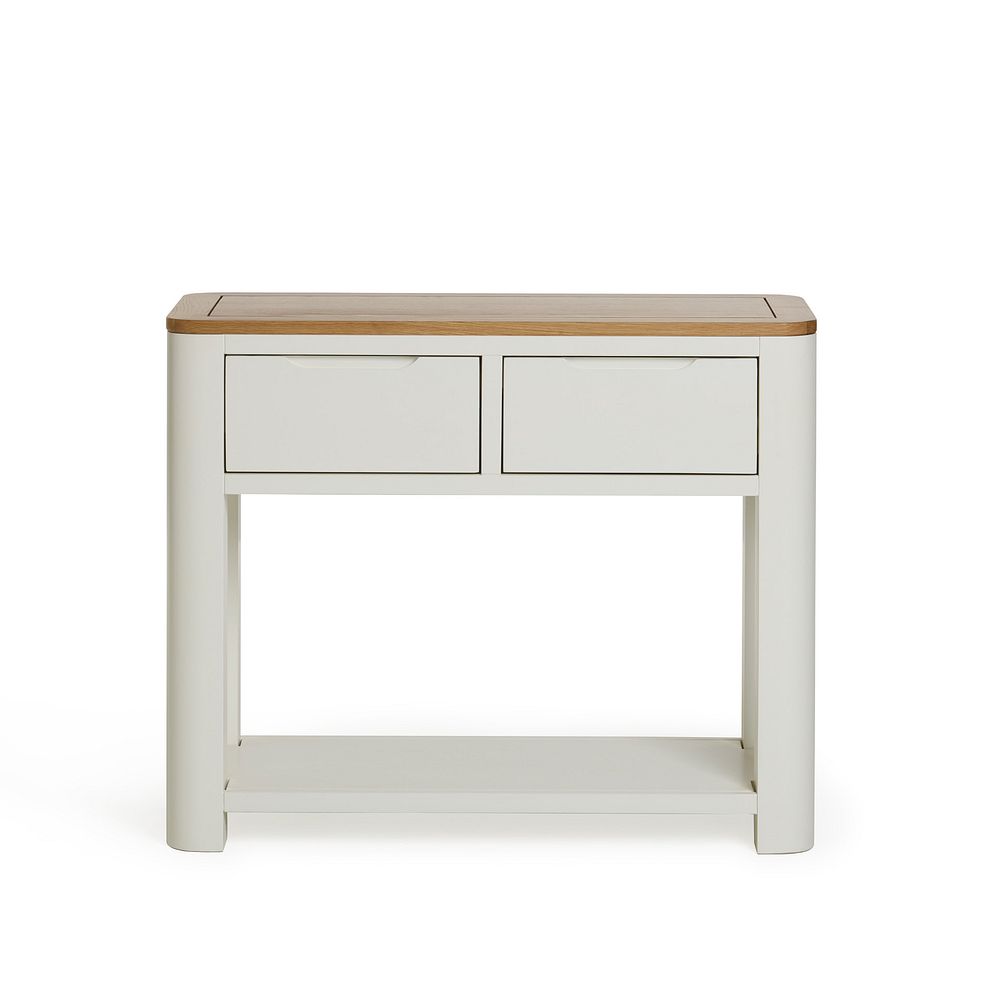 Hove Natural Oak and Painted Console Table 3
