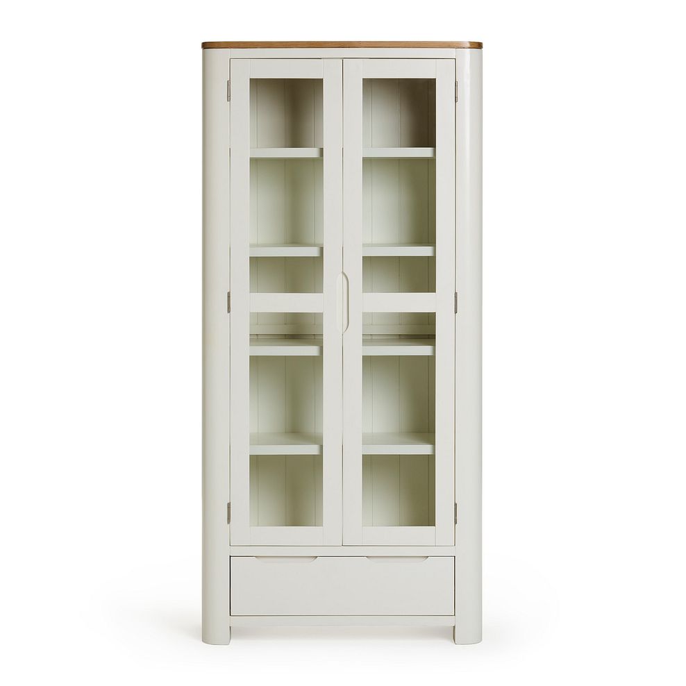 Hove Natural Oak and Painted Display Cabinet 3