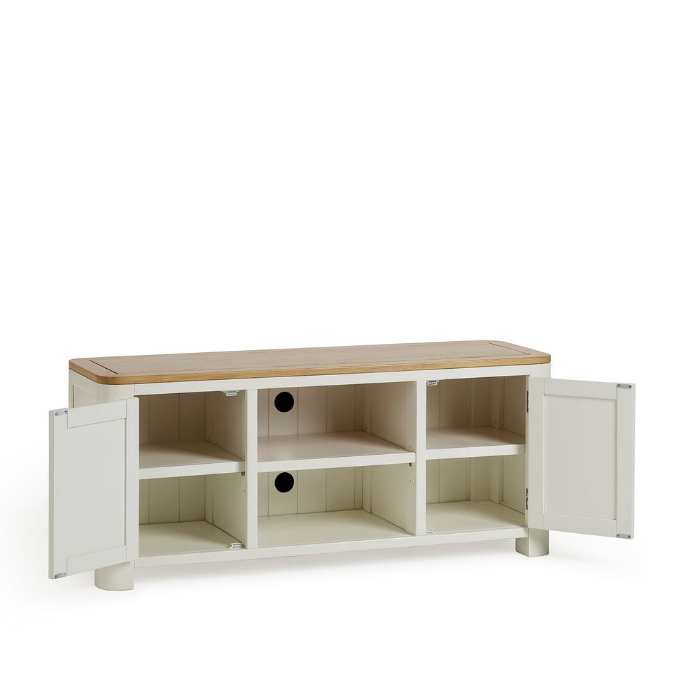 Hove Natural Oak and Painted Large TV Unit 5