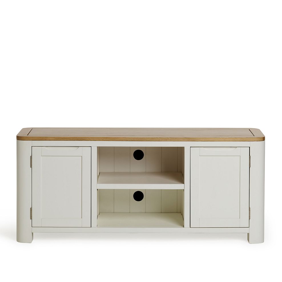 Hove Natural Oak and Painted Large TV Unit 3