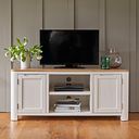 Hove Natural Oak and Painted Large TV Unit