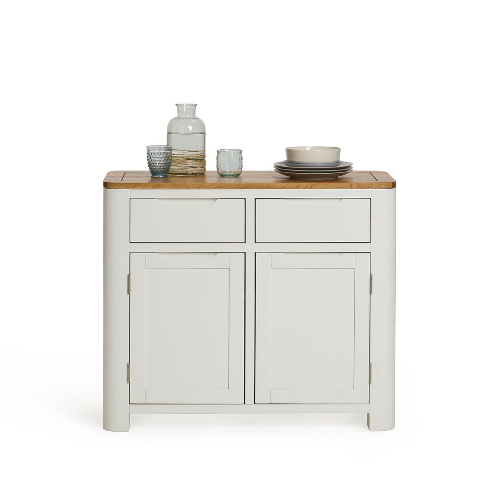 Hove Natural Oak and Painted Small Sideboard 4