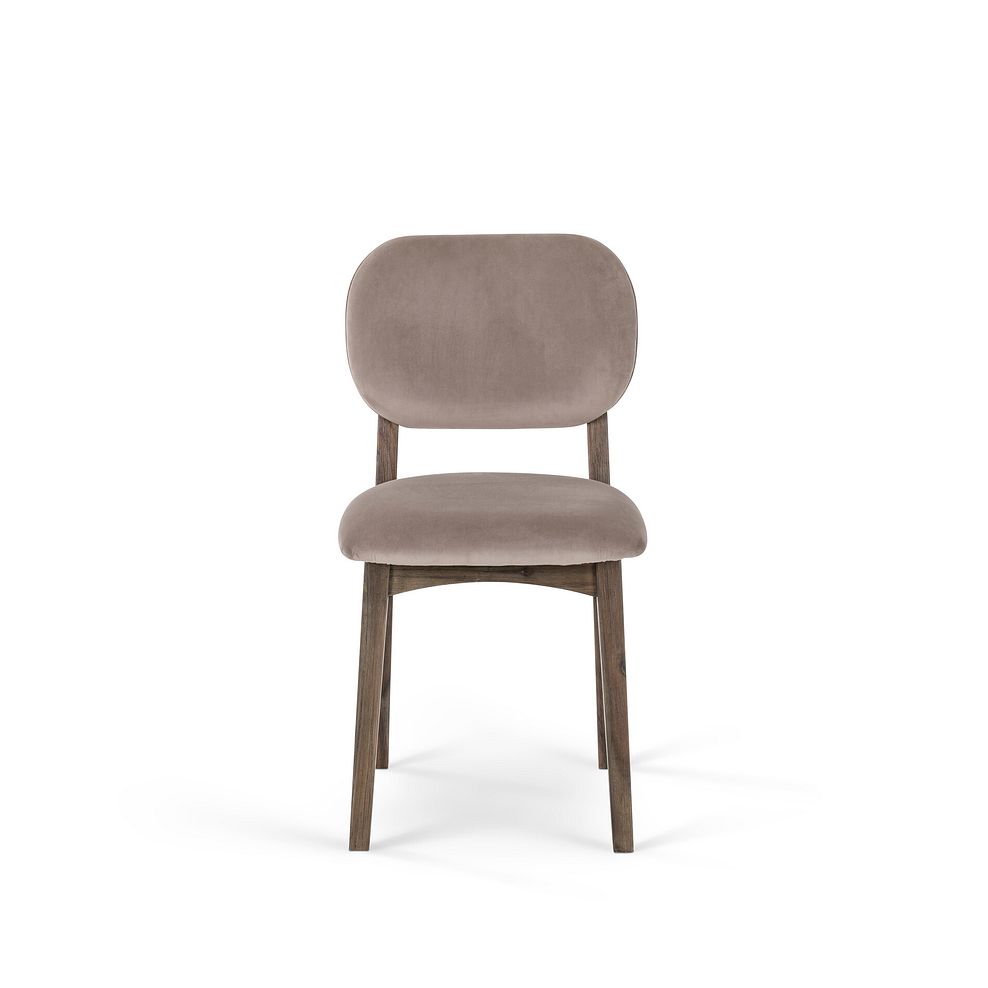 Isla Fossil Velvet Dining Chair 4