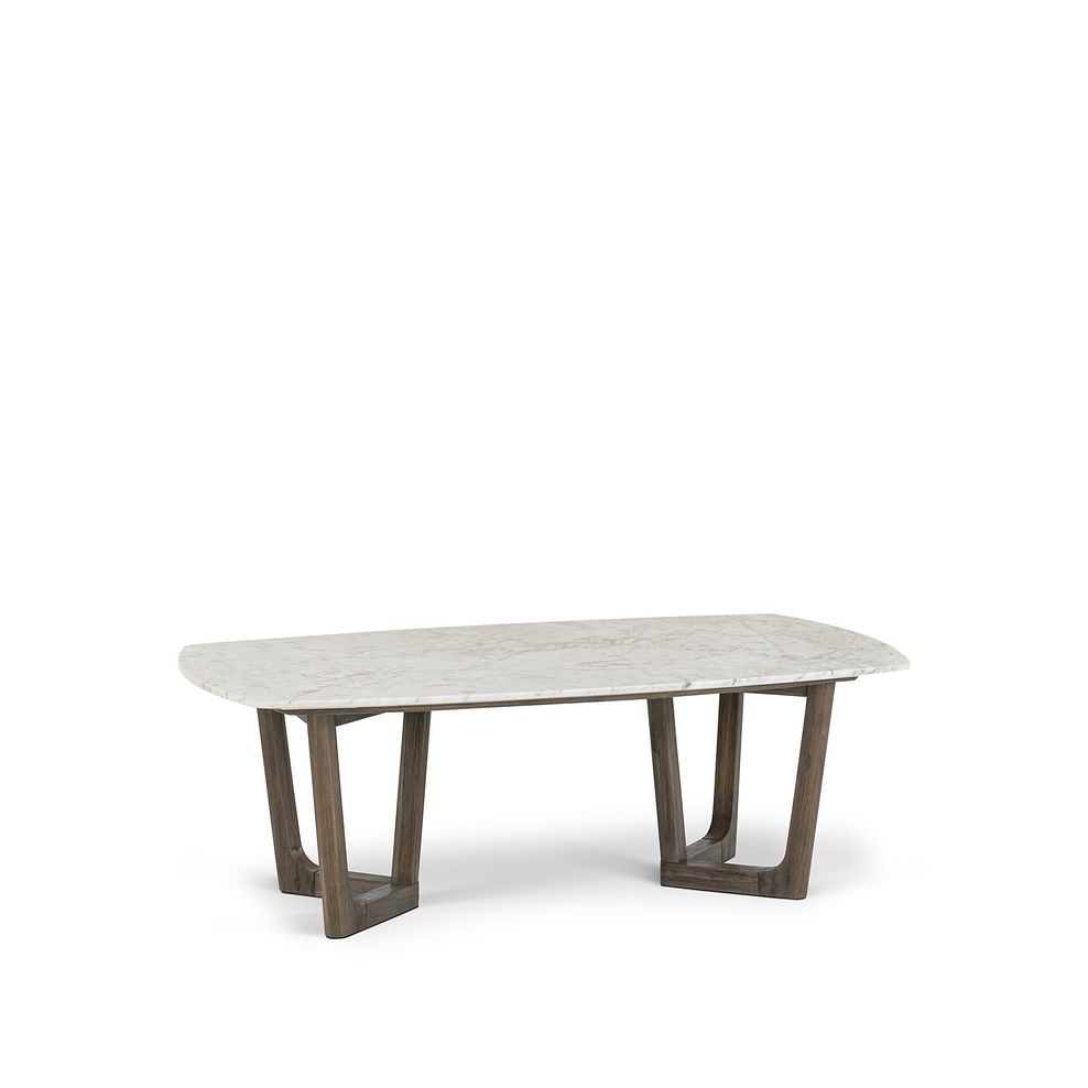 Islington Marble and Dark Acacia Coffee Table 6