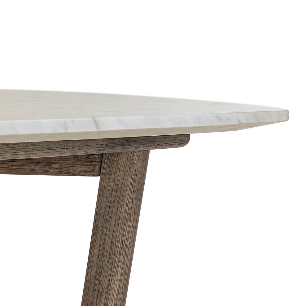 Islington Marble and Dark Acacia Coffee Table 8
