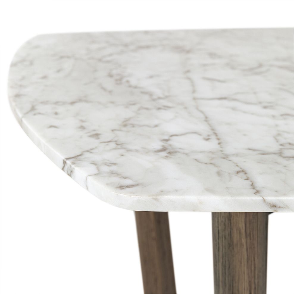 Islington Marble and Dark Acacia Coffee Table 9