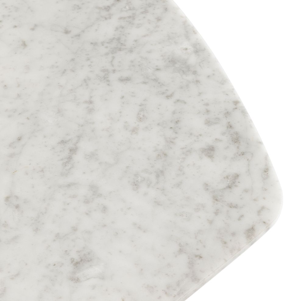 Islington Marble and Dark Acacia Dining Table + 6 Isla Fossil Velvet Dining Chairs 8