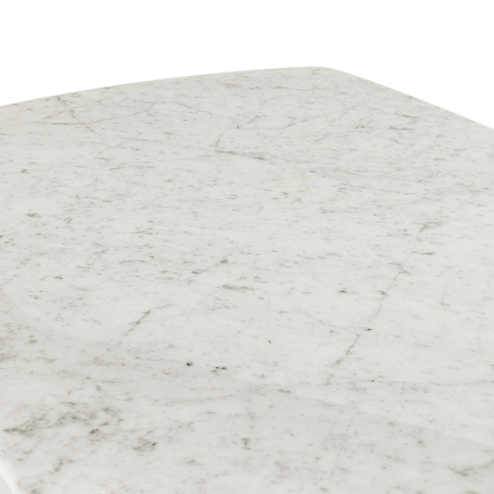 Islington Marble and Dark Acacia Dining Table + 6 Isla Fossil Velvet Dining Chairs 10