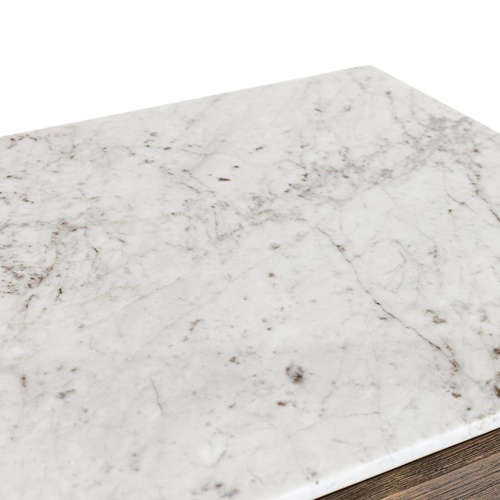 Islington Marble and Dark Acacia Large Sideboard 12