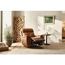 Iver Electric Recliner Armchair with Power Headrest in Virgo Cognac Leather
