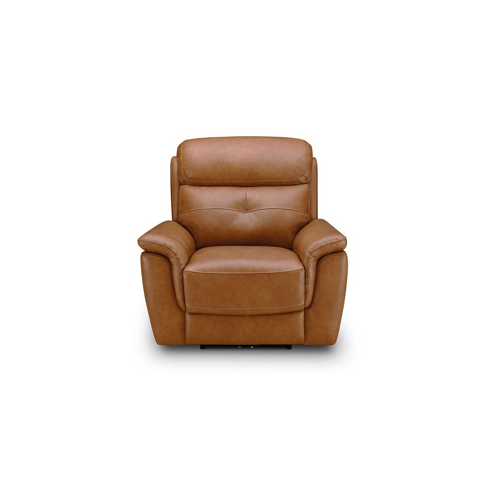 Iver Electric Recliner Armchair with Power Headrest in Virgo Cognac Leather 7