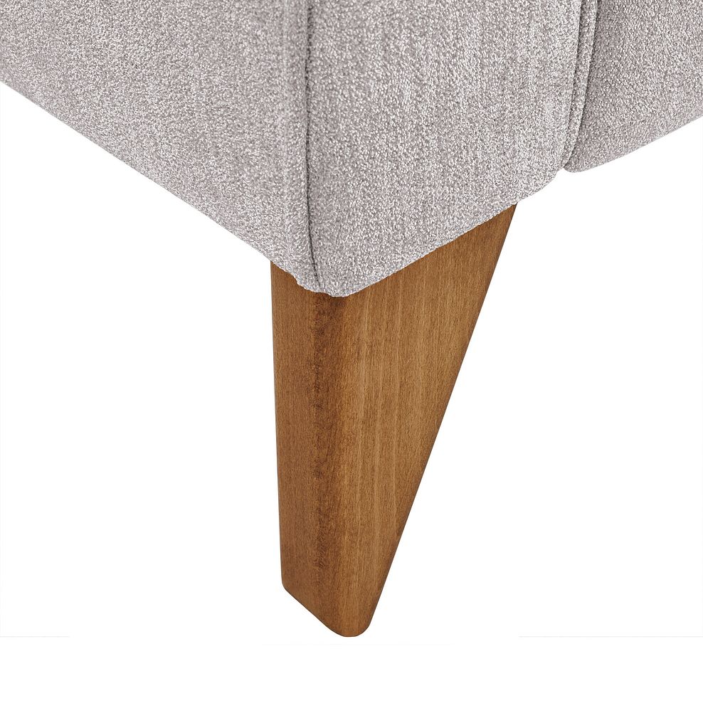 Jasmine 3 Seater Sofa in Campo Fabric - Silver with Khalifa Steel Scatters 7