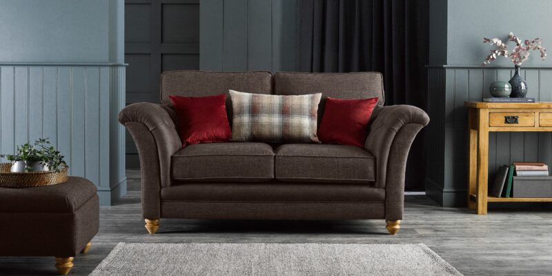 Dexter Brown fabric sofa