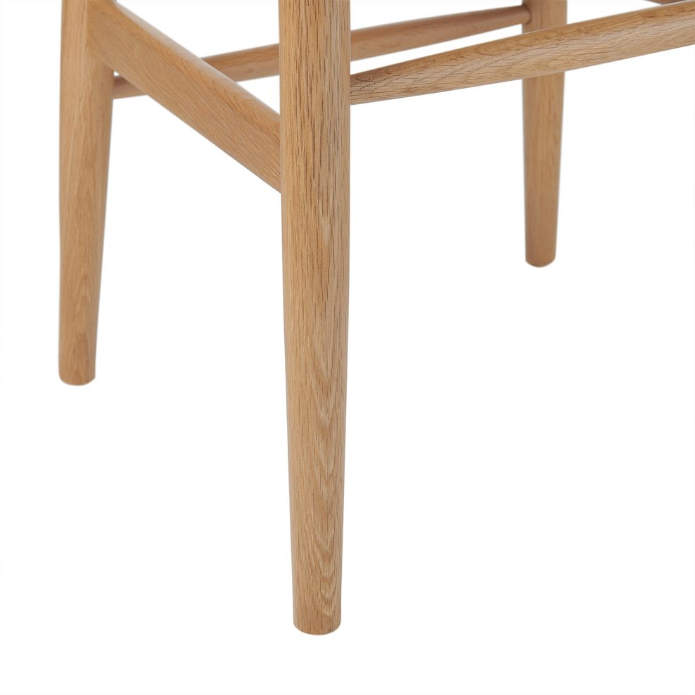 Lars Dining Chair in Natural Oak with Natural Seat 10