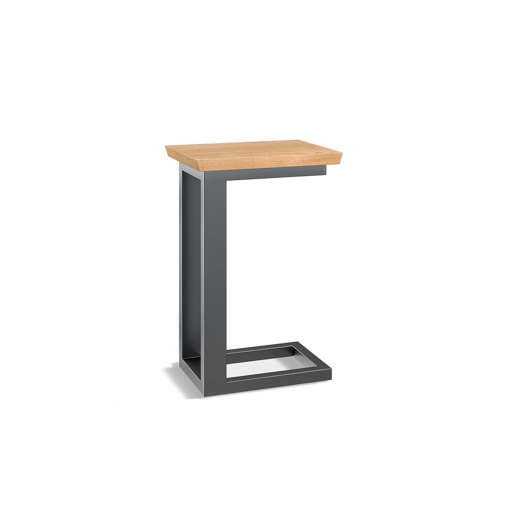 Maine Natural Solid Oak & Metal Side table 3