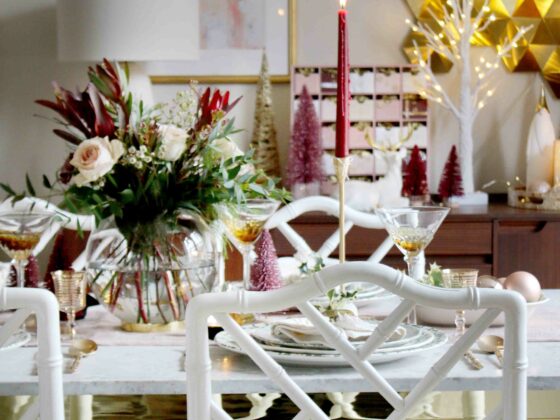 Mixing Old and New on Your Christmas Table