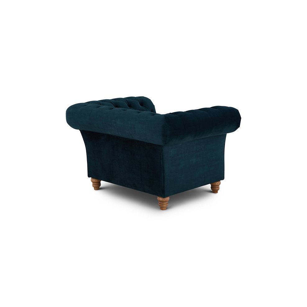 Montgomery Armchair in Airforce Velvet 4