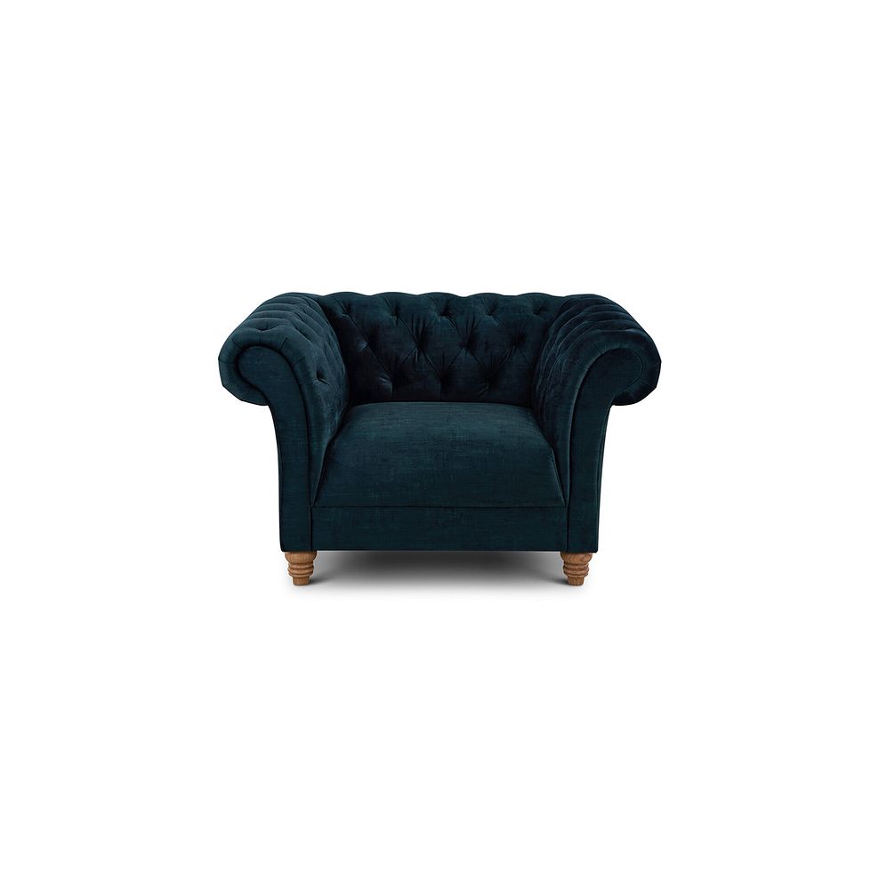 Montgomery Armchair in Airforce Velvet 3