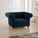 Montgomery Armchair in Airforce Velvet