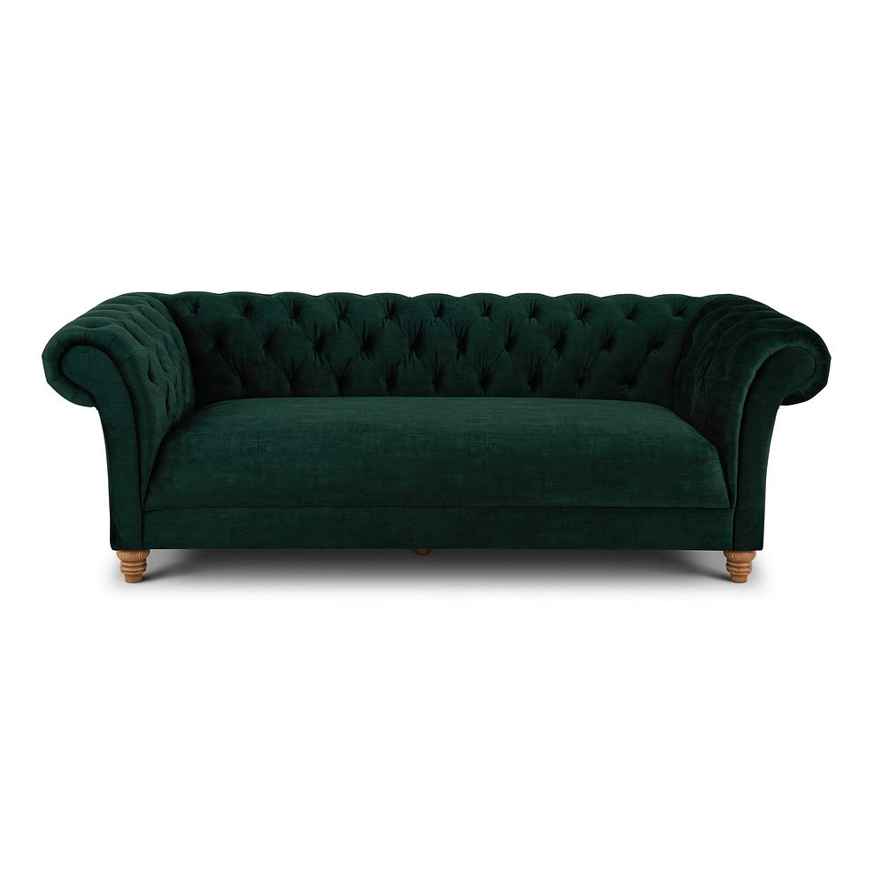 Montgomery 3 Seater Sofa in Bottle Green Velvet 4