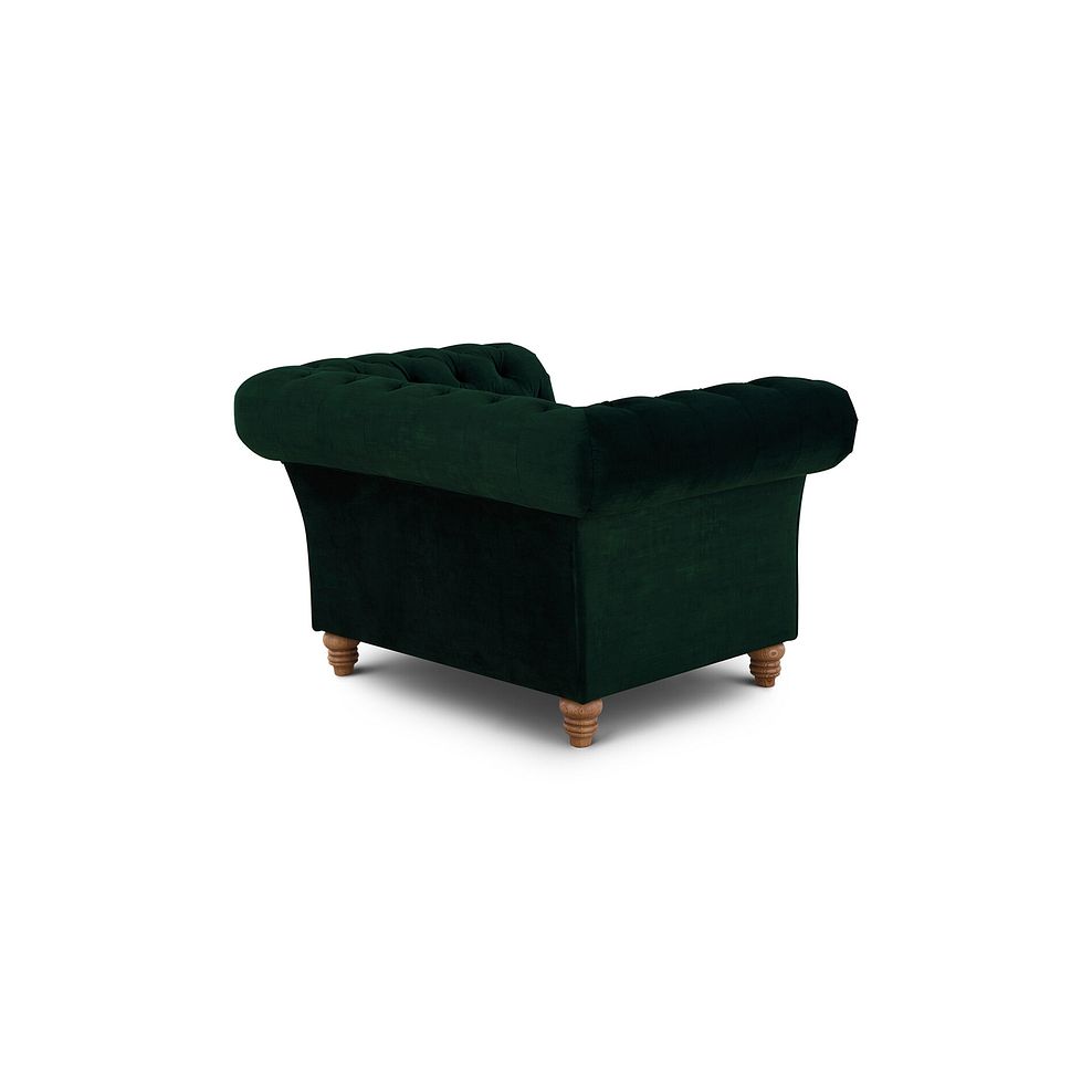 Montgomery Armchair in Bottle Green Velvet 5