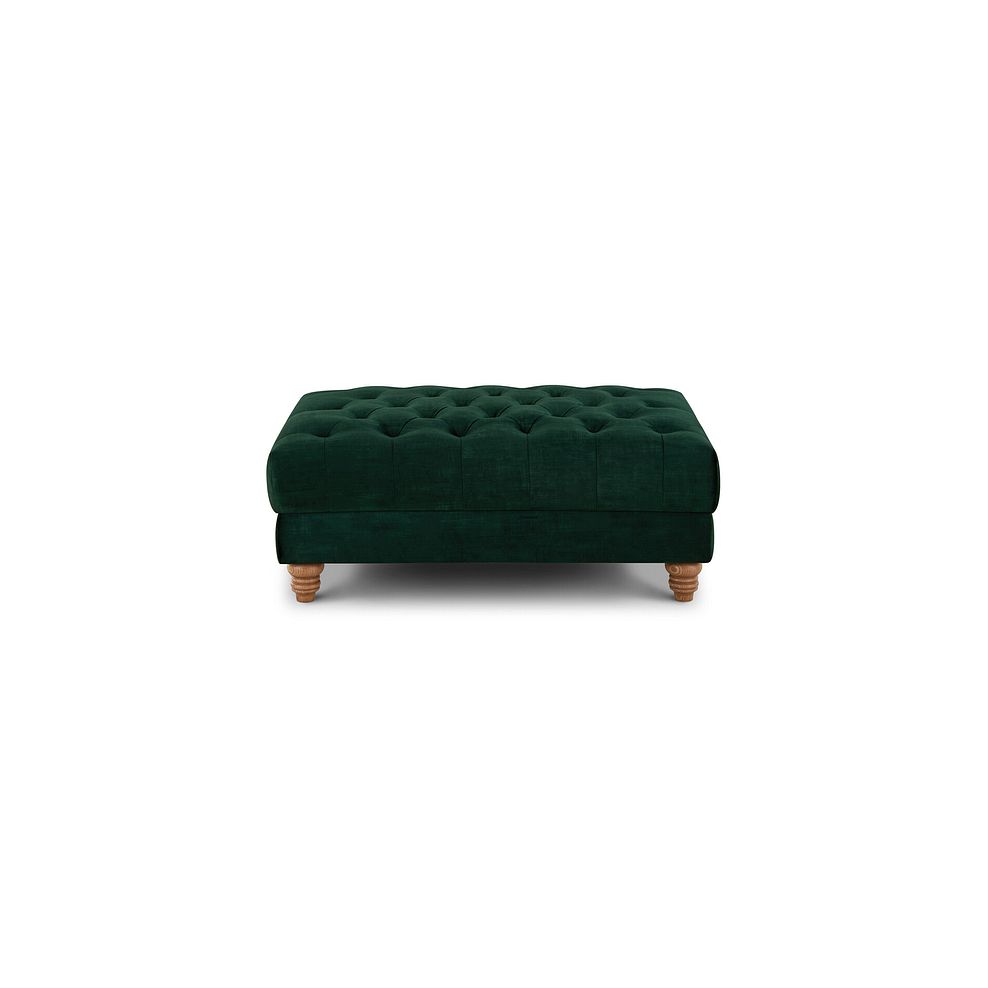 Montgomery Footstool in Bottle Green Velvet 3
