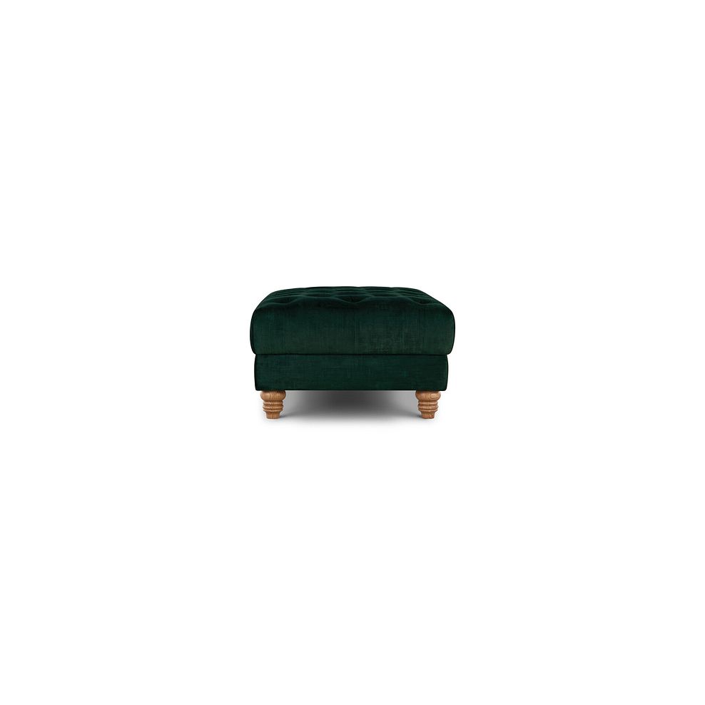 Montgomery Footstool in Bottle Green Velvet 4