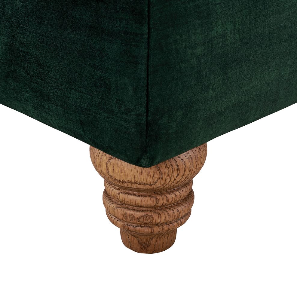 Montgomery Footstool in Bottle Green Velvet 5